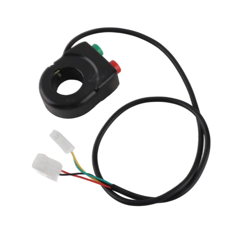 EVGATSAUTO مفتاح مصباح السيارة EVGATSAUTO، 12 فولت زر مقبض مفتاح تشغيل وإيقاف لمقود الدراجة النارية سكوتر مفتاح تشغيل مقود الدراجة النارية زر جرس الدراجة النارية - Image 5